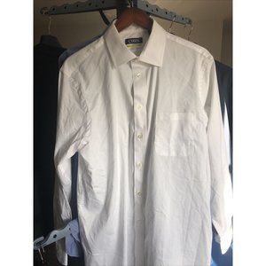NWT Chaps Mens White Dress Shirt Size L 16.5 34/35